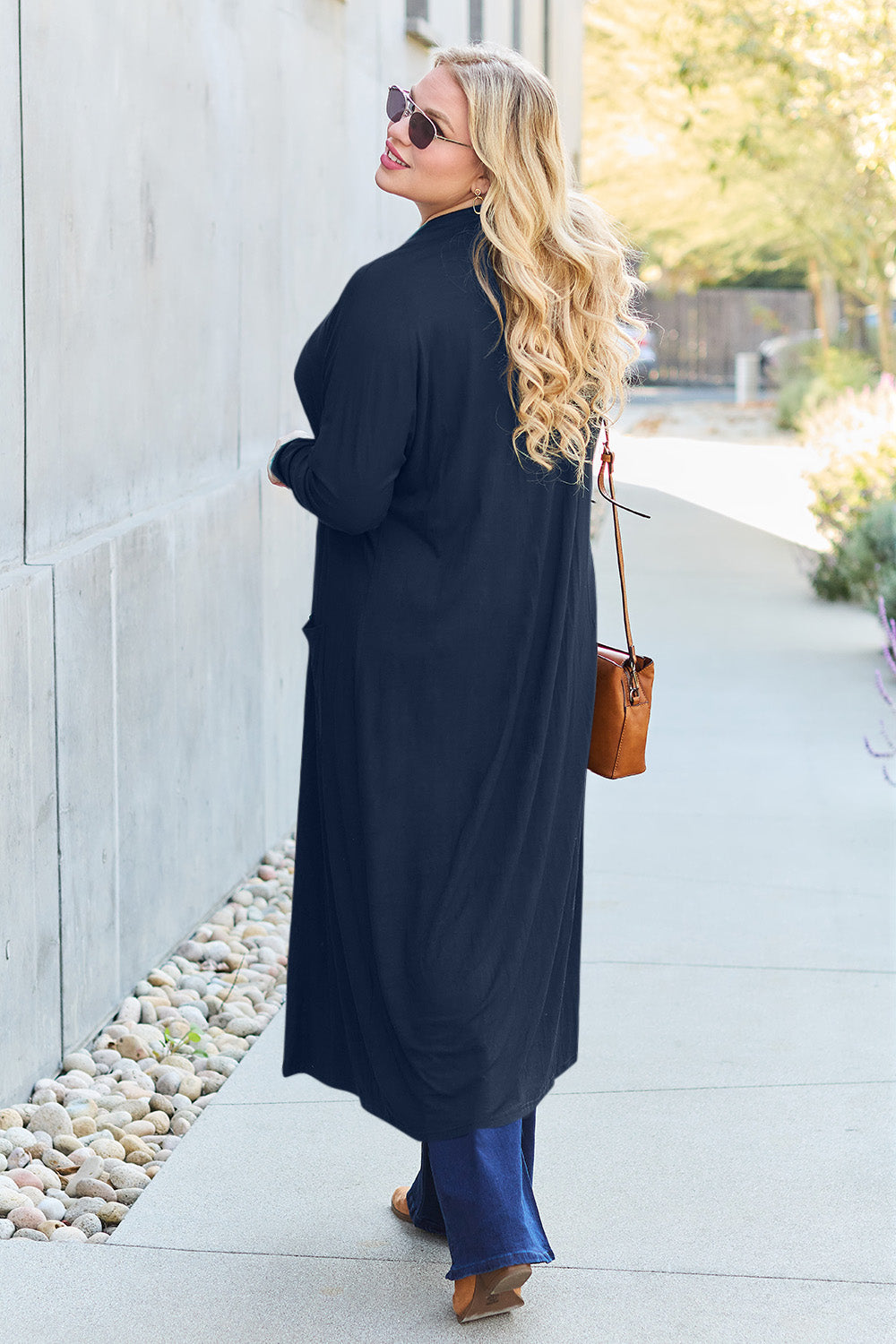 Basic Bae Full Size Open Front Long Sleeve Cover Up 12498 | Gulf Resellers