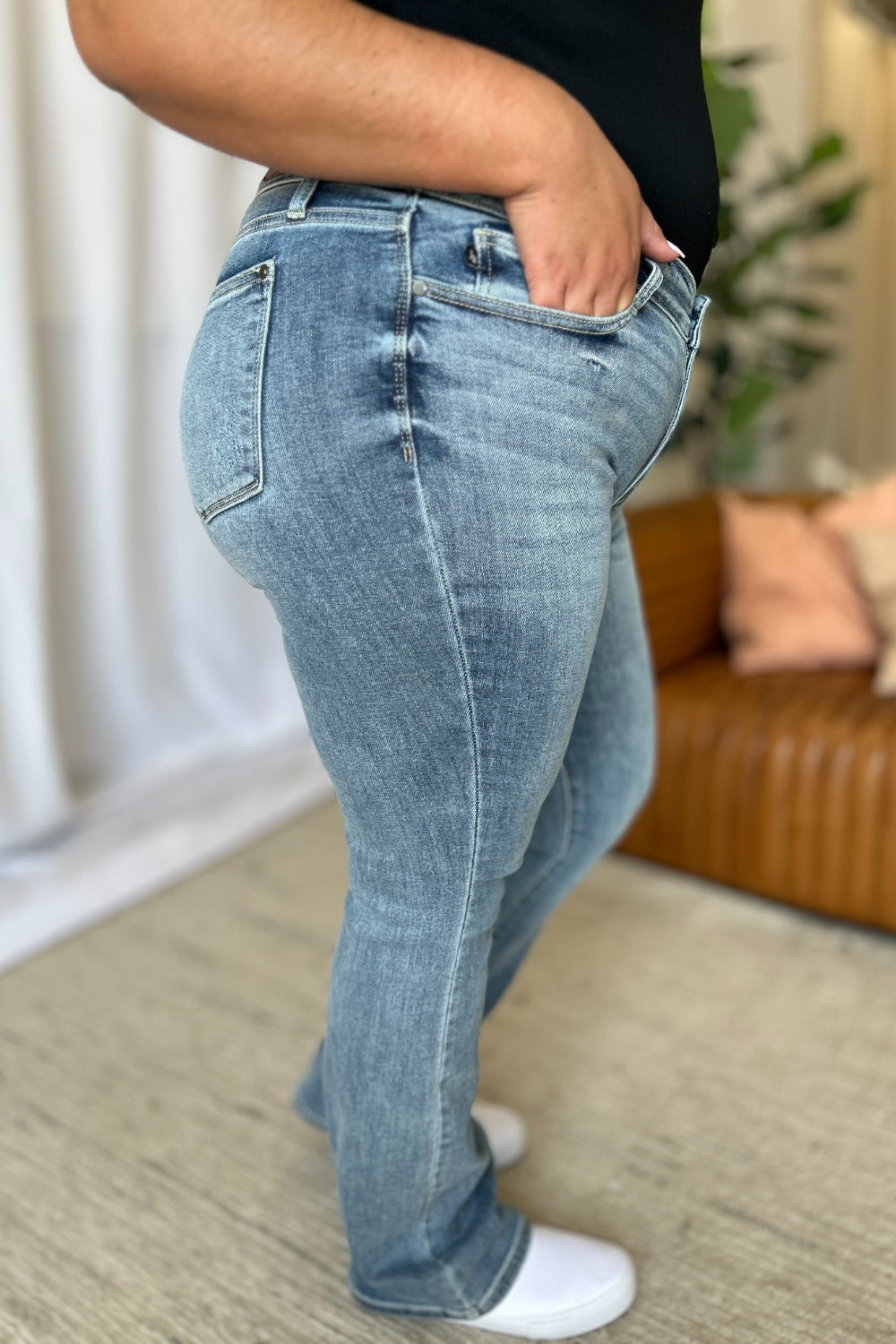 Judy Blue Full Size Medium Rise Bootcut Jeans 10712 | Gulf Resellers