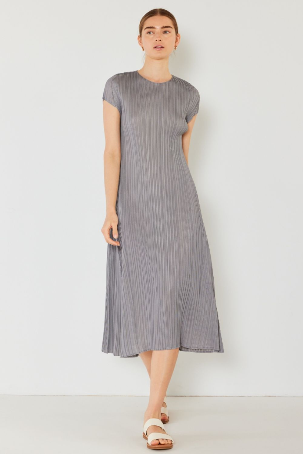 Marina West Swim Pleated Cap Sleeve A-Line Dress 5498 | Gulf Resellers