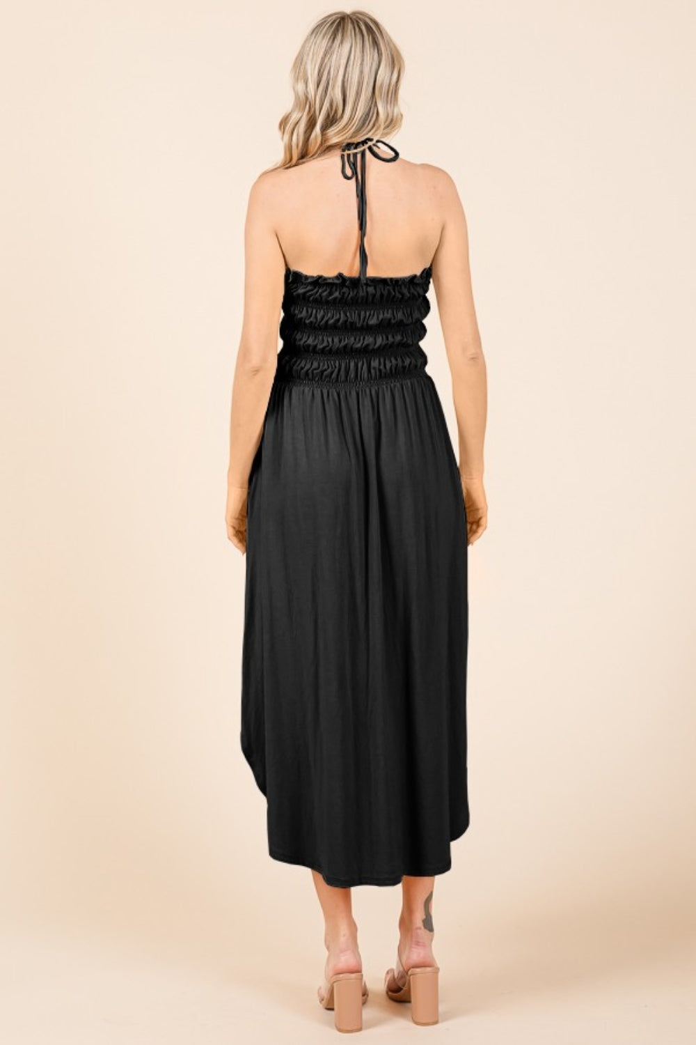 Culture Code Tie Back Shirring Dress with Pockets 9380 | Gulf Resellers