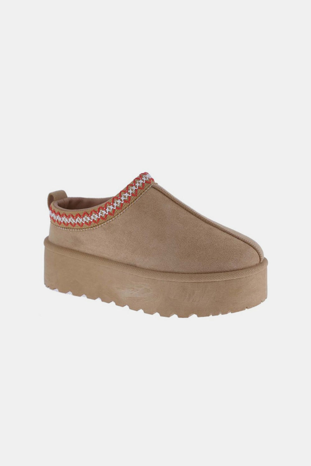 Weeboo Platform Embroidered Trim Slip-On Boots 14800 | Gulf Resellers