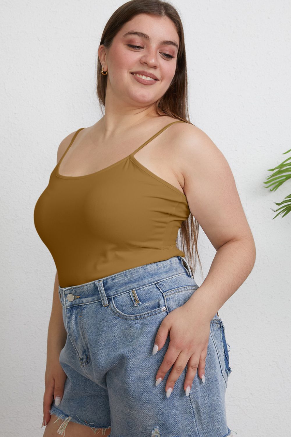 Basic Bae Full Size Round Neck Slim Cami 14944 | Gulf Resellers