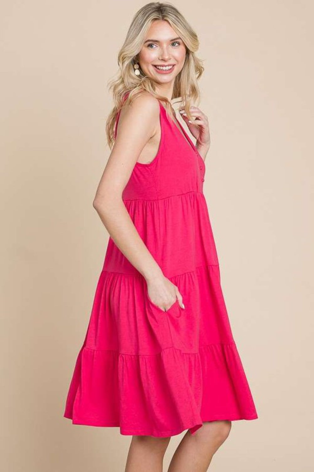 Culture Code Racerback Tiered Tank Dress 6479 | Gulf Resellers