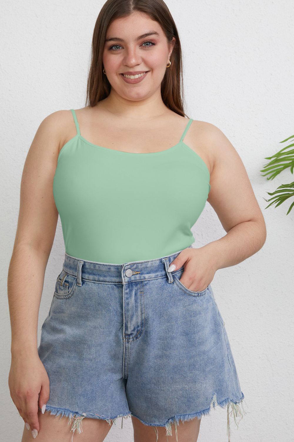 Basic Bae Full Size Round Neck Slim Cami 14951 | Gulf Resellers