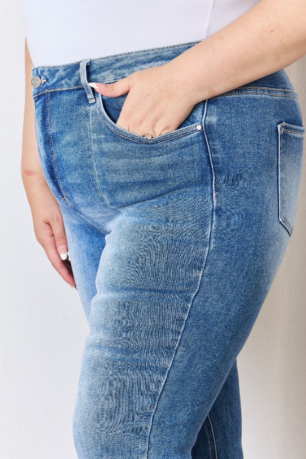 RISEN Full Size High Rise Ankle Flare Jeans | Gulf Resellers