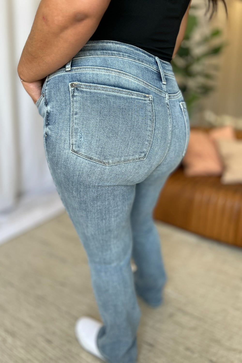 Judy Blue Full Size Medium Rise Bootcut Jeans 10705 | Gulf Resellers