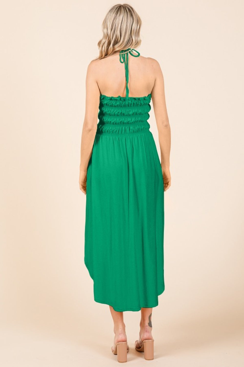 Culture Code Tie Back Shirring Dress with Pockets 9485 | Gulf Resellers
