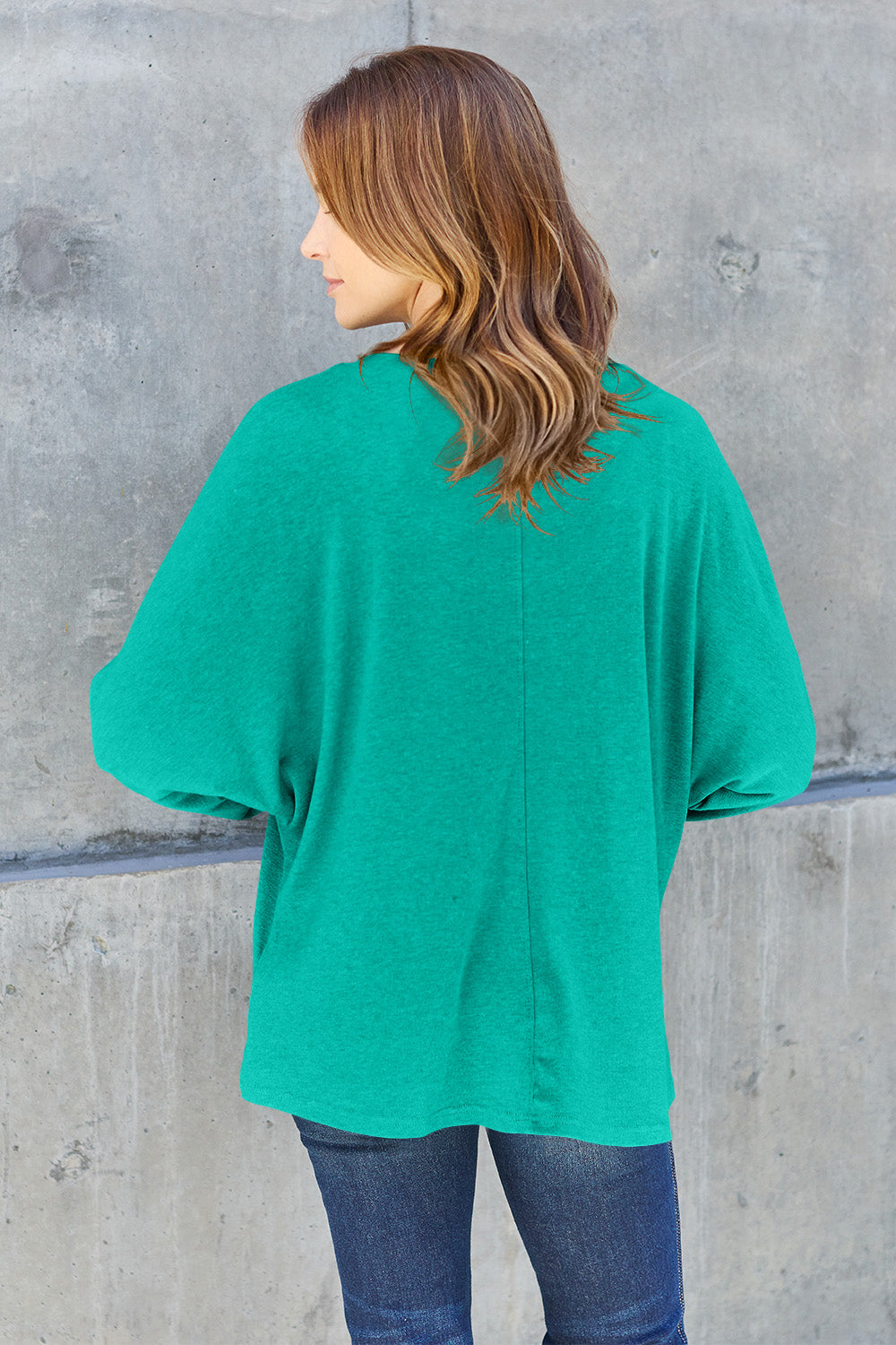 Double Take Full Size Round Neck Long Sleeve T-Shirt | Gulf Resellers