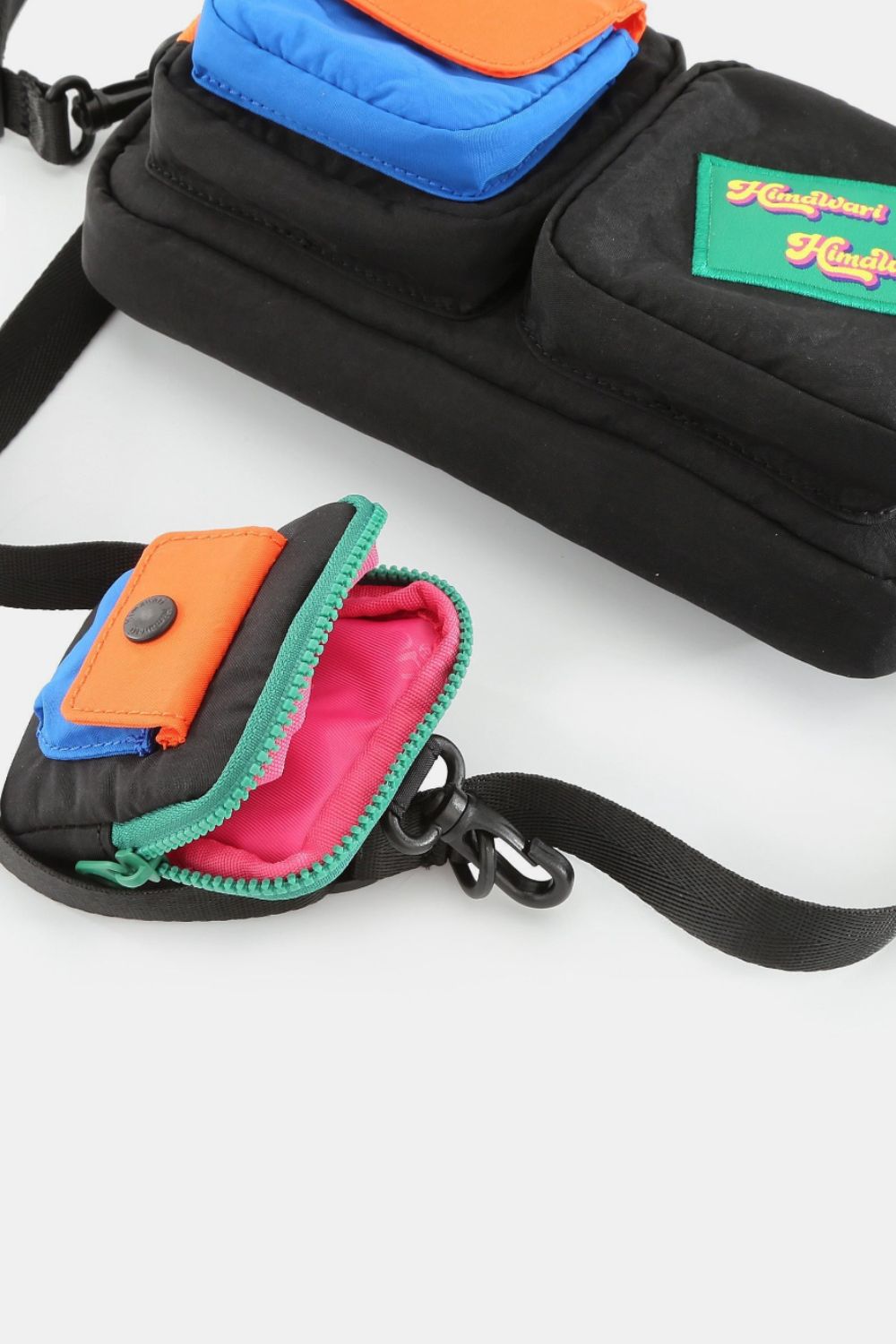 Himawari Removable Strap Nylon Crossbody Bag with EarPods Bag 17372 | Gulf Resellers