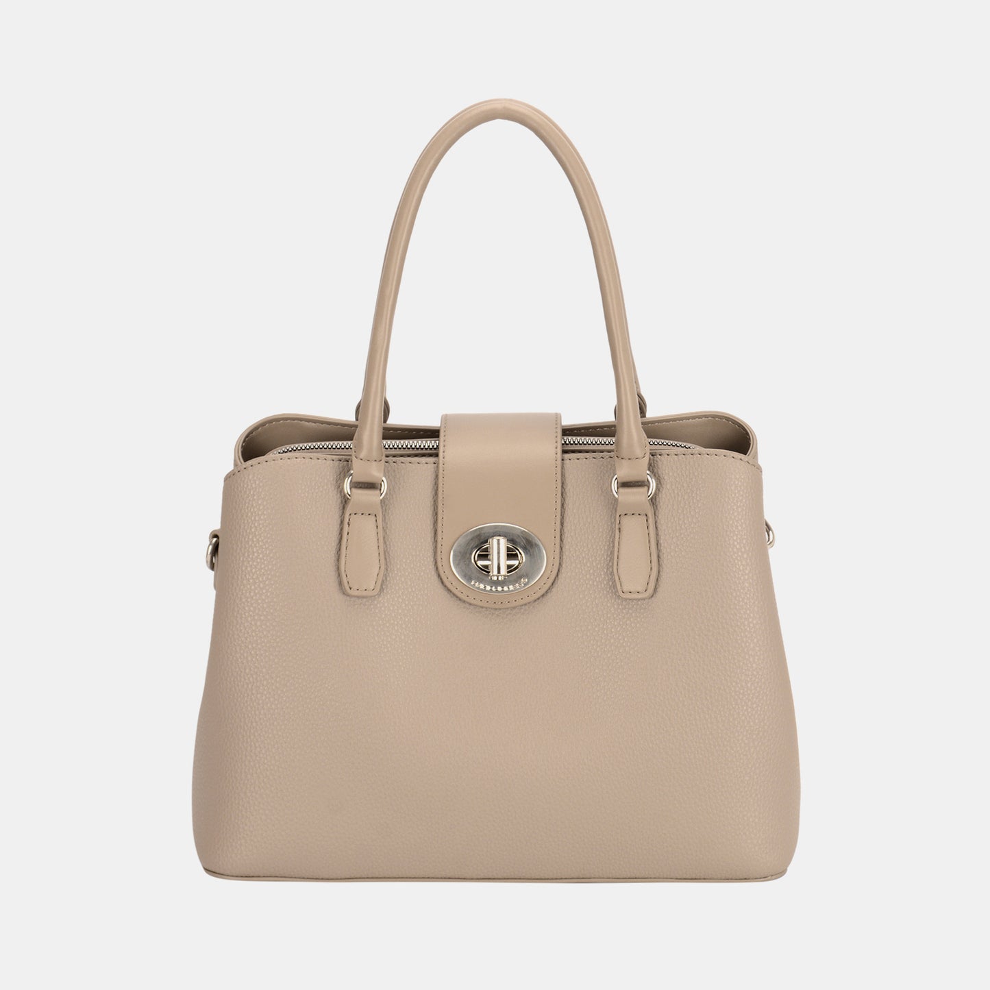 David Jones PU Leather Twist-Lock Tote Bag 4639 | Gulf Resellers