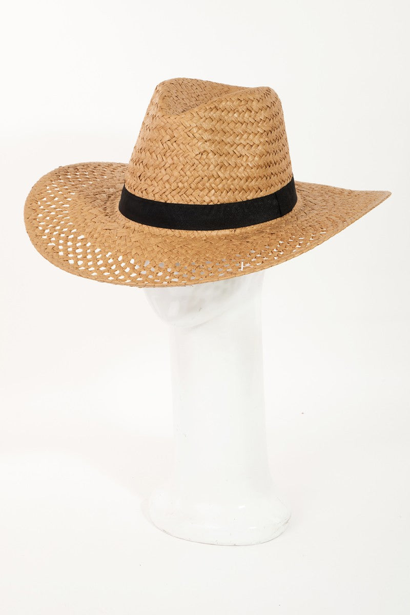 Fame Basket Weave Straw Sun Hat 8095 | Gulf Resellers