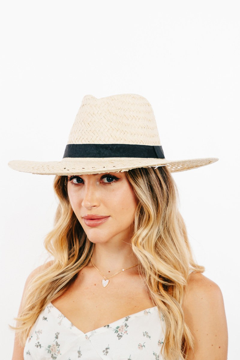 Fame Basket Weave Straw Sun Hat 8101 | Gulf Resellers