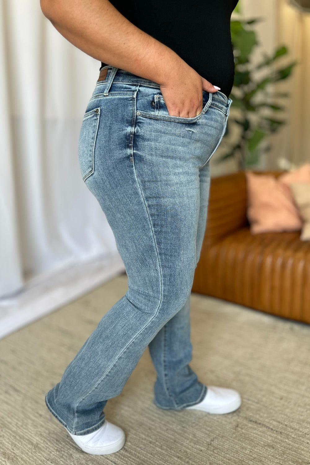 Judy Blue Full Size Medium Rise Bootcut Jeans 10711 | Gulf Resellers