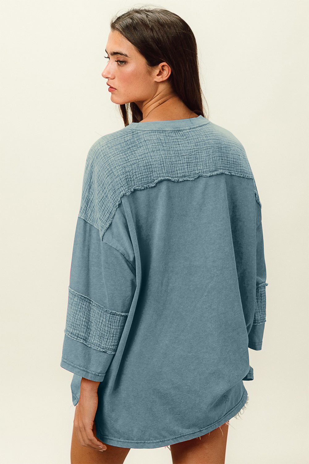 BiBi High-Low Washed T-Shirt 6881 | Gulf Resellers