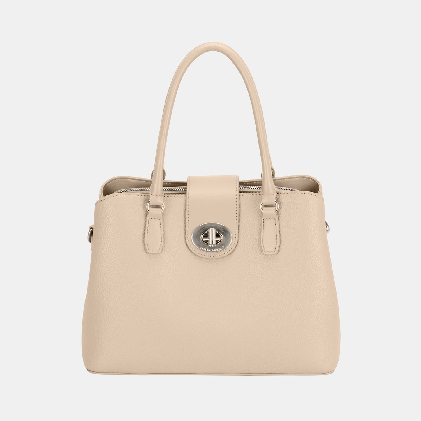 David Jones PU Leather Twist-Lock Tote Bag 4644 | Gulf Resellers