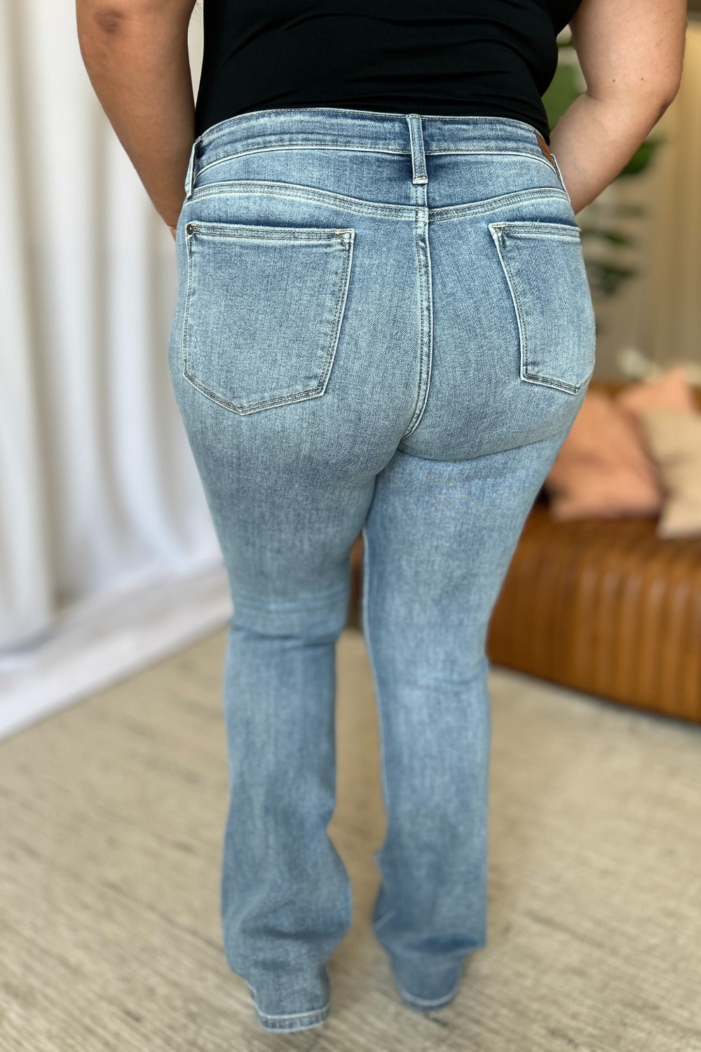 Judy Blue Full Size Medium Rise Bootcut Jeans 10706 | Gulf Resellers