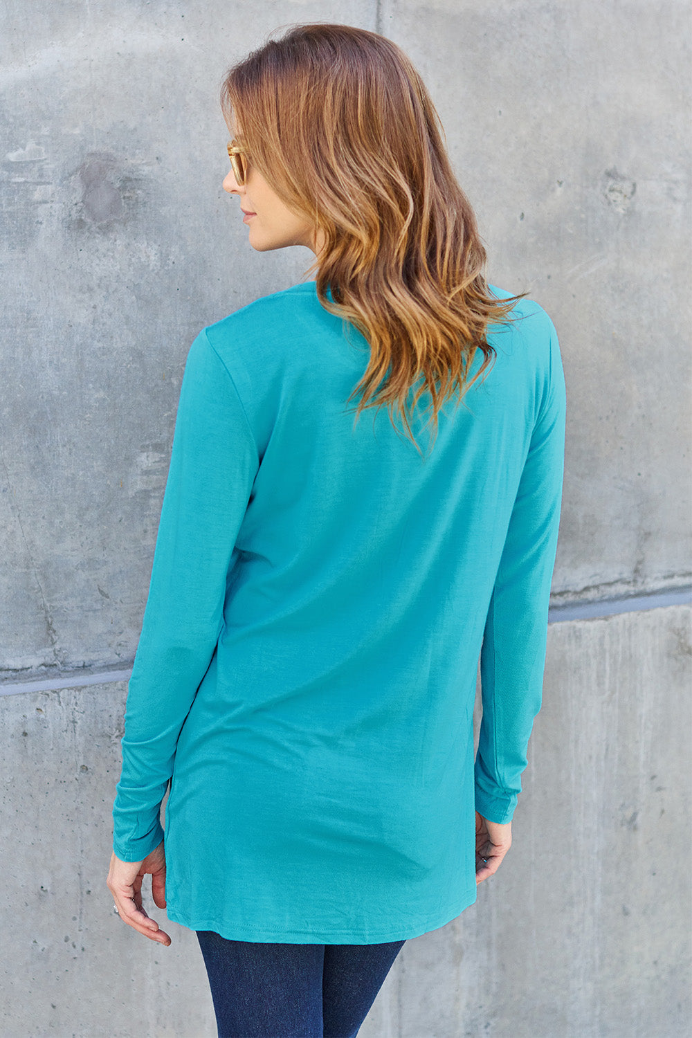 Basic Bae Full Size Round Neck Long Sleeve Top 8012 | Gulf Resellers