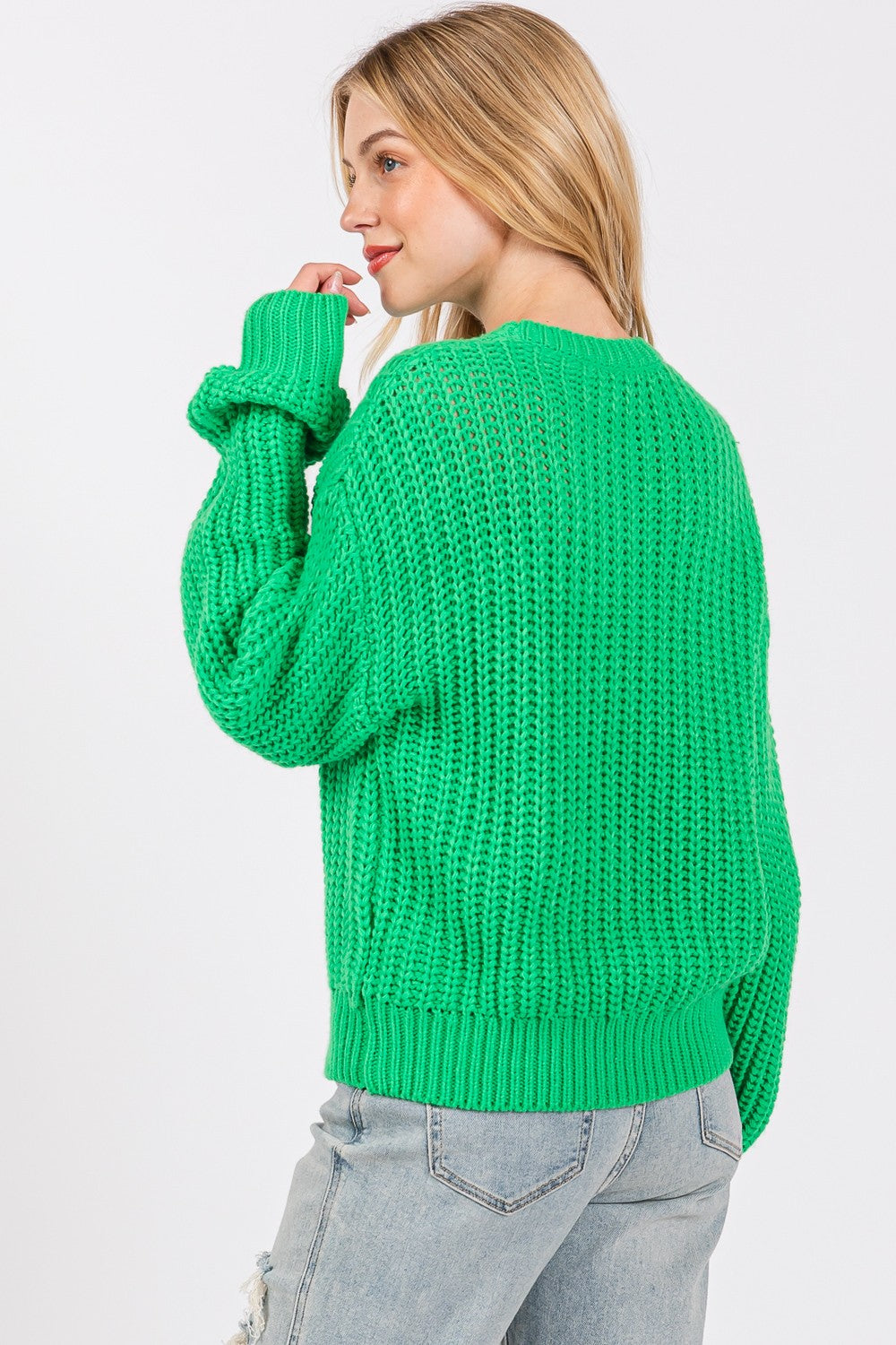 SAGE + FIG Round Neck Drop Shoulder Sweater 9940 | Gulf Resellers