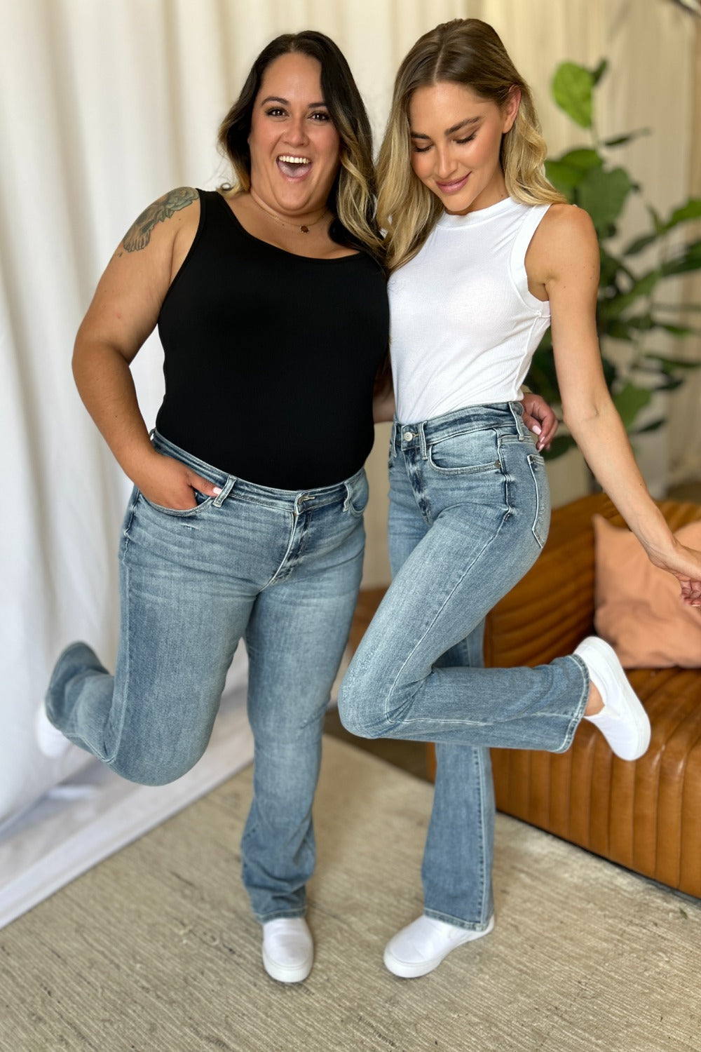 Judy Blue Full Size Medium Rise Bootcut Jeans 10715 | Gulf Resellers