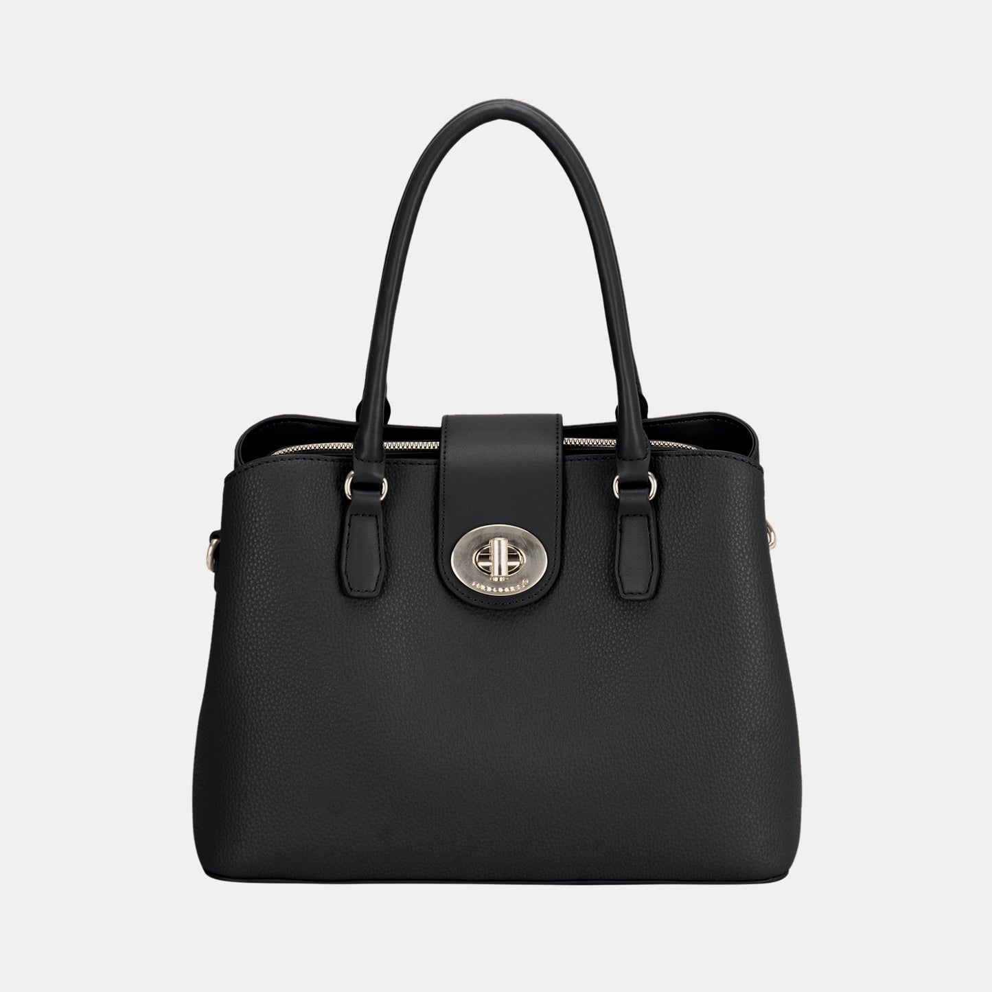 David Jones PU Leather Twist-Lock Tote Bag 4638 | Gulf Resellers