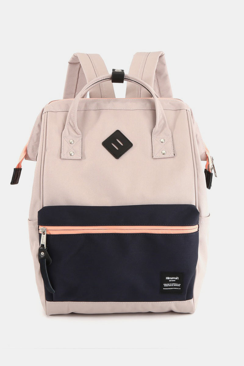 Himawari Contrast Waterproof Backpack Bag with Reinforced Edges 17049 | Gulf Resellers