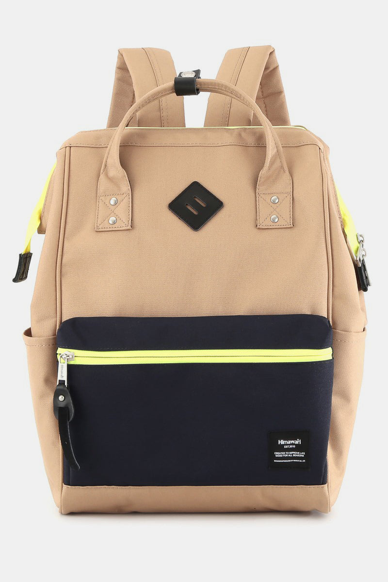 Himawari Contrast Waterproof Backpack Bag with Reinforced Edges 17048 | Gulf Resellers
