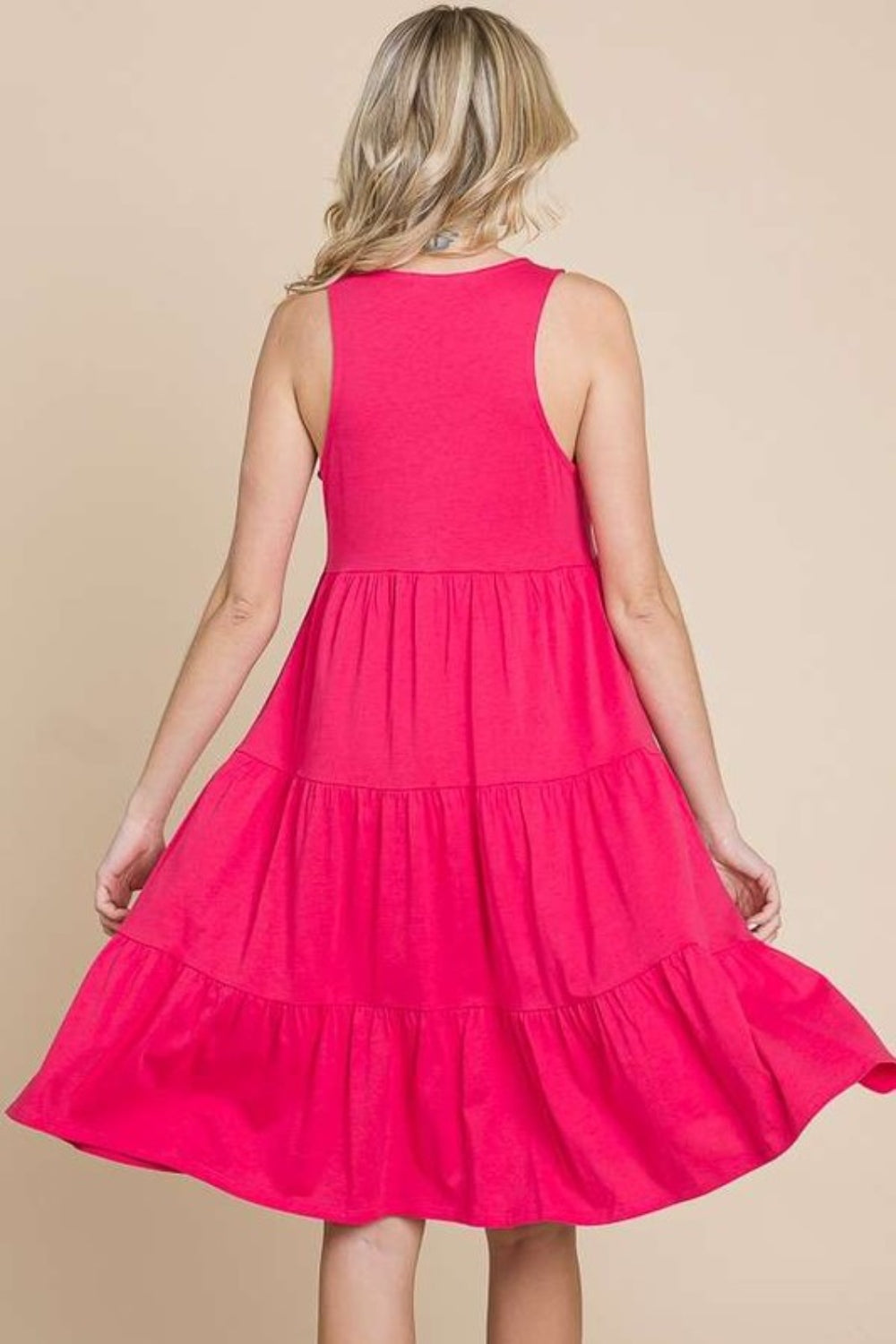 Culture Code Racerback Tiered Tank Dress 6478 | Gulf Resellers