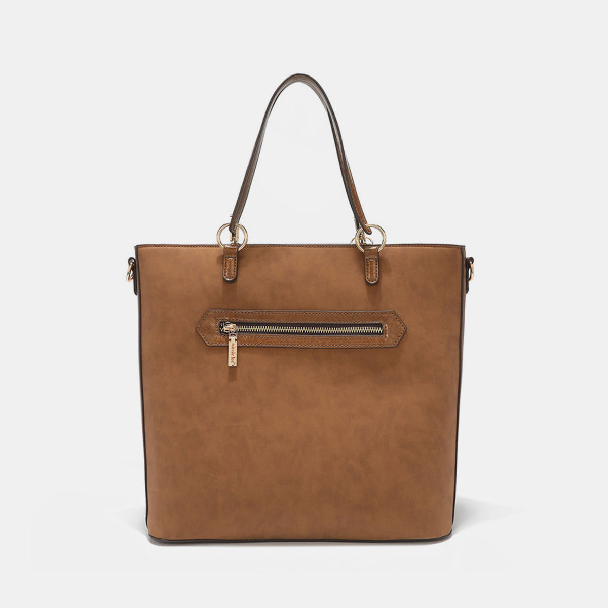 Nicole Lee USA Metallic Stitching Embroidery Inlaid Rhinestone Tote Bag 5688 | Gulf Resellers