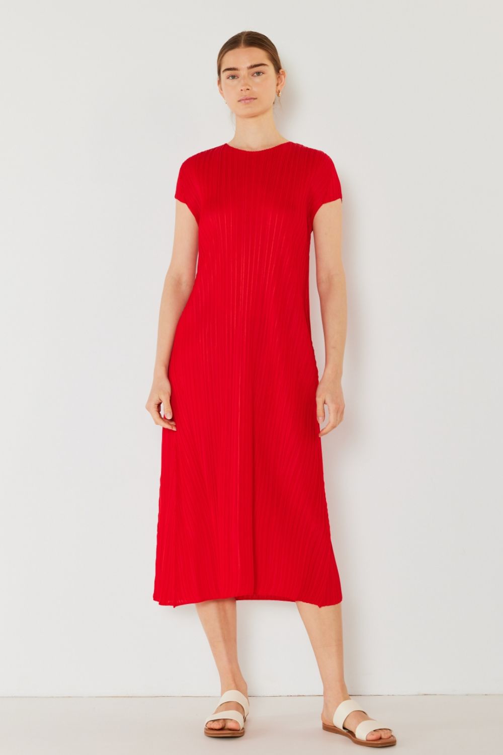 Marina West Swim Pleated Cap Sleeve A-Line Dress 5509 | Gulf Resellers
