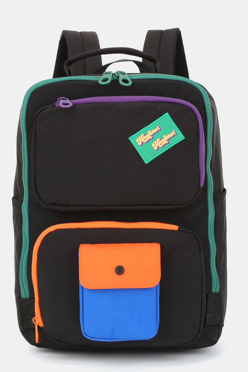 Himawari Contrast Nylon Backpack Bag with Handles 17472 | Gulf Resellers