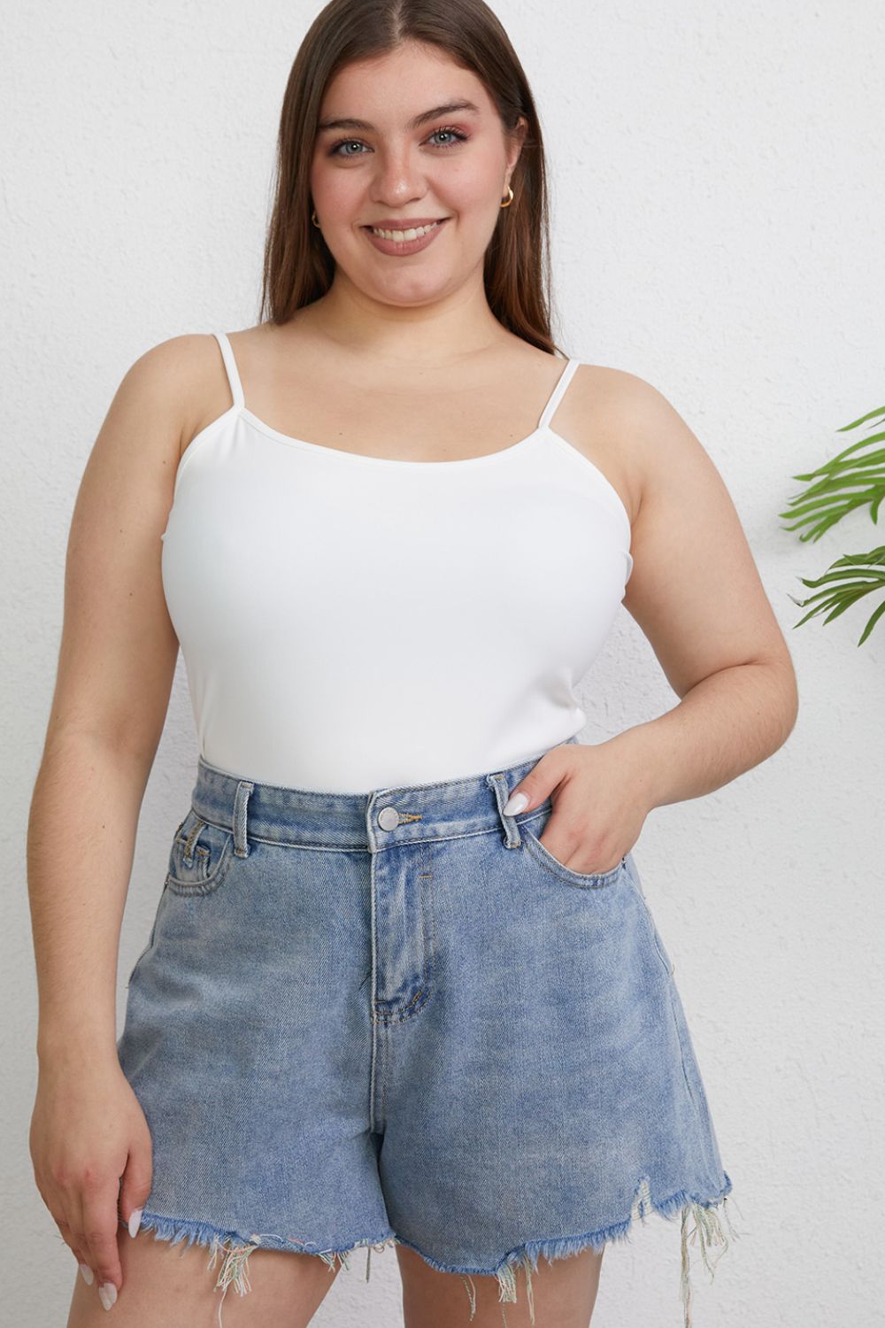 Basic Bae Full Size Round Neck Slim Cami 14925 | Gulf Resellers