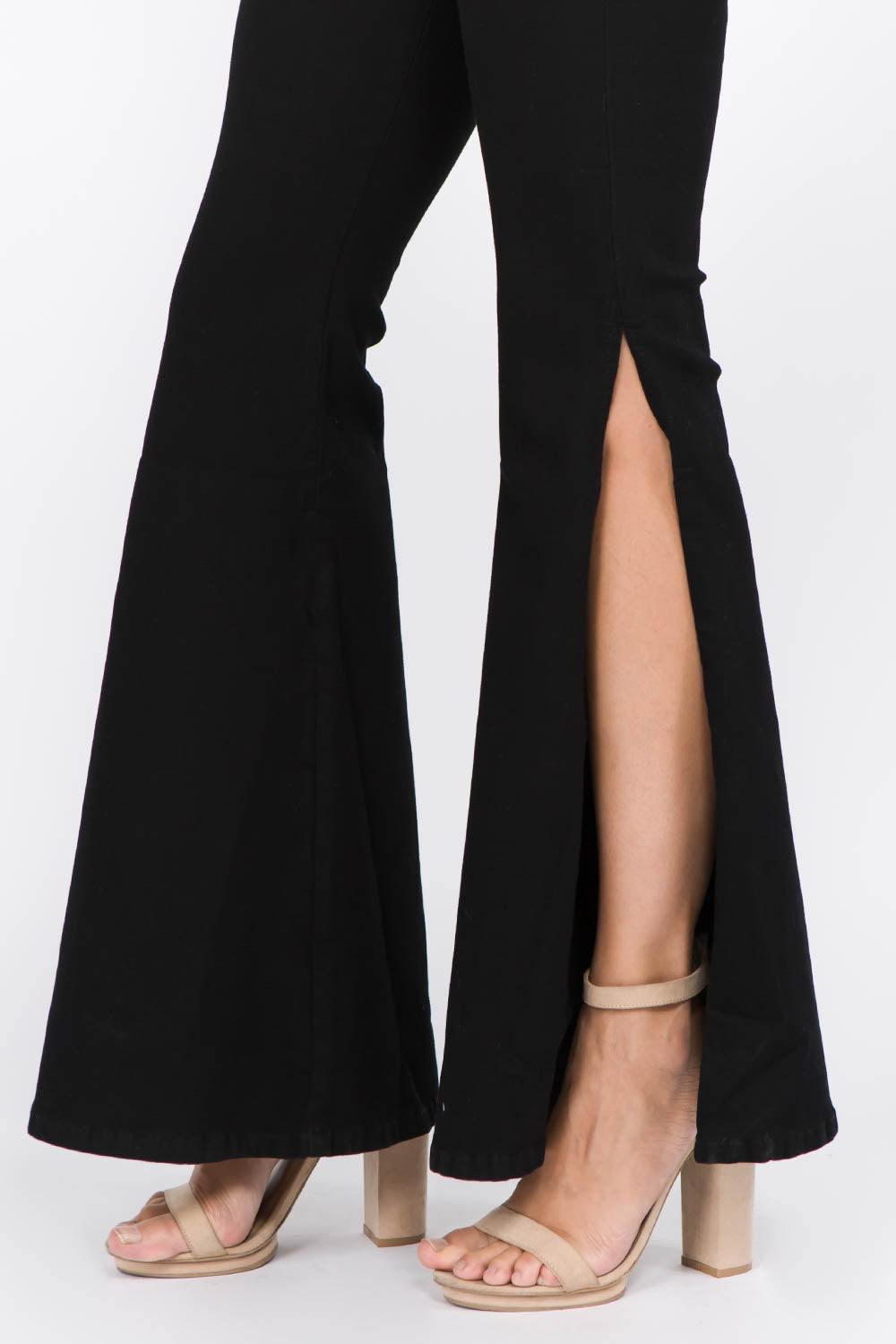 American Bazi Side Slit Flare Jeans 11197 | Gulf Resellers