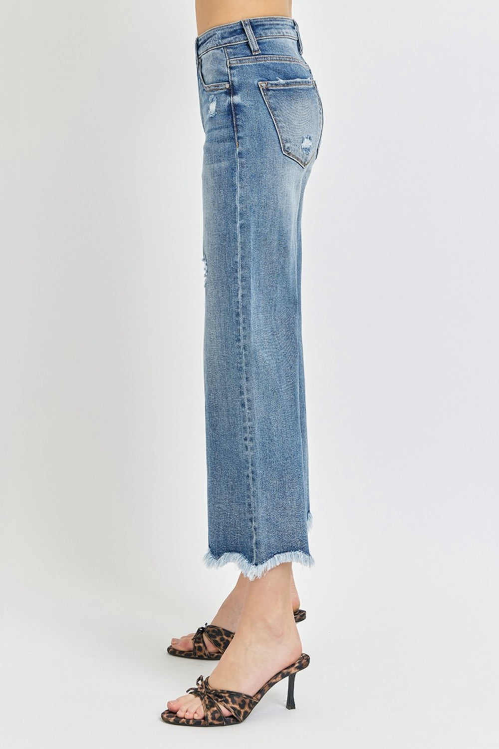 Risen High Rise Cropped Flare Jeans 11234 | Gulf Resellers