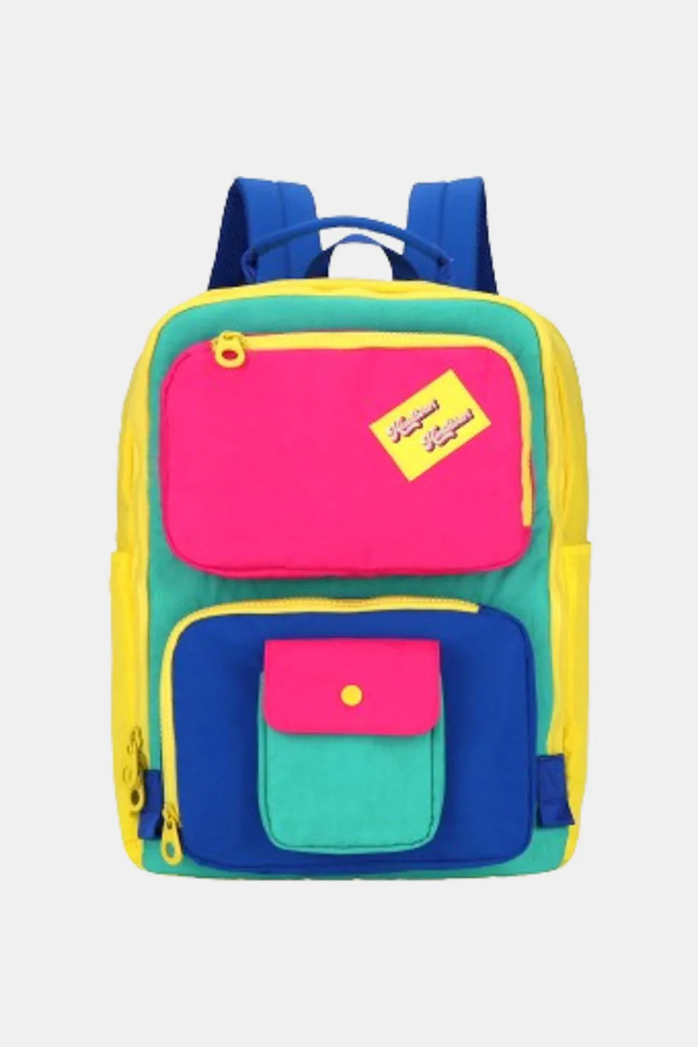 Himawari Contrast Nylon Backpack Bag with Handles 17470 | Gulf Resellers