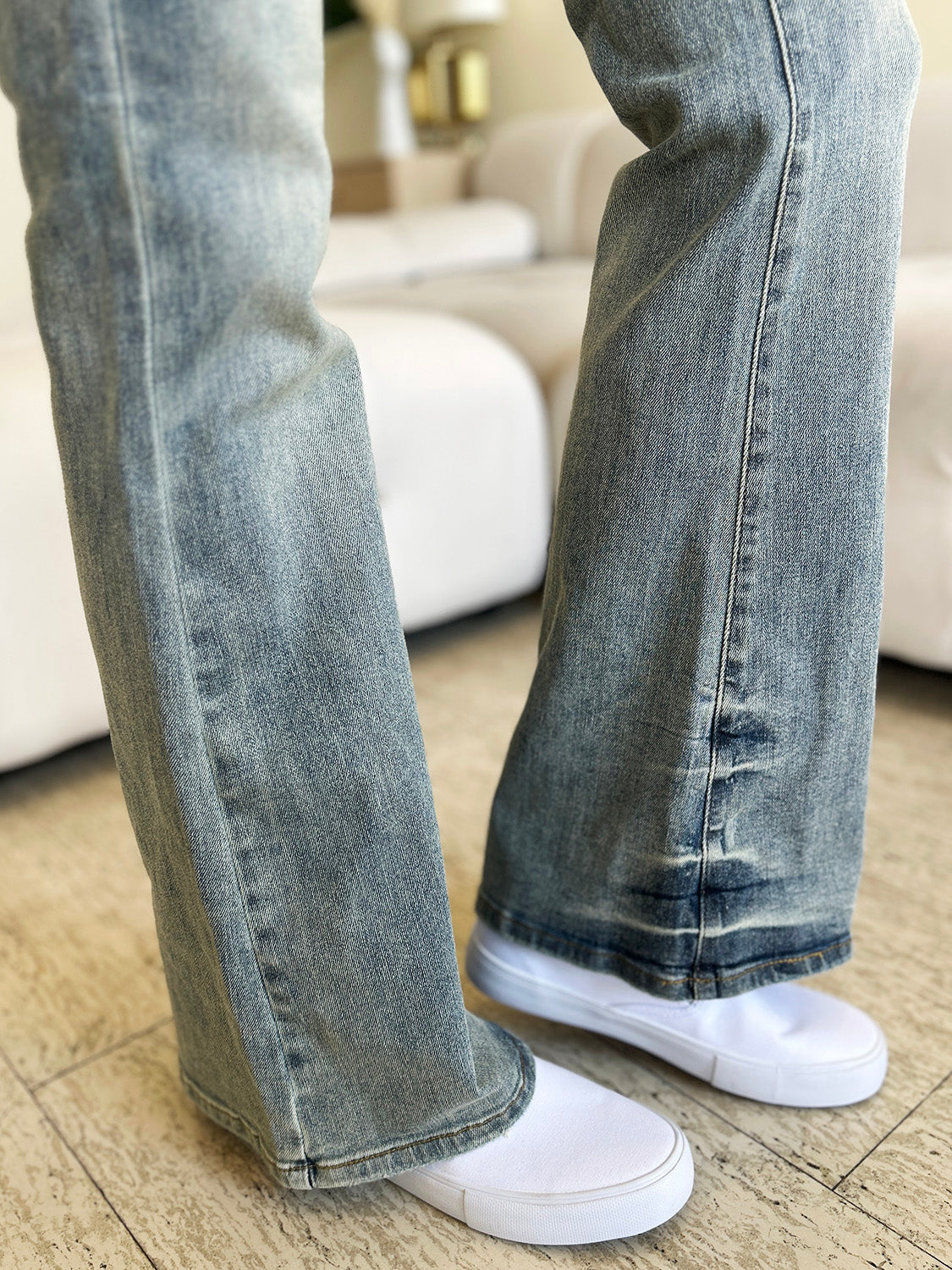 Judy Blue Full Size High Waist Flare Jeans 5880 | Gulf Resellers