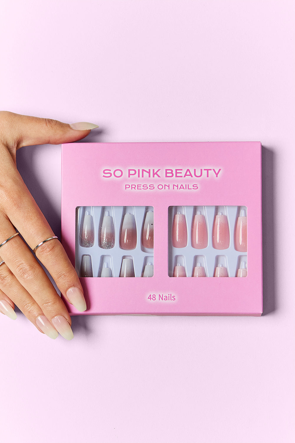 SO PINK BEAUTY Press On Nails 2 Packs | Gulf Resellers