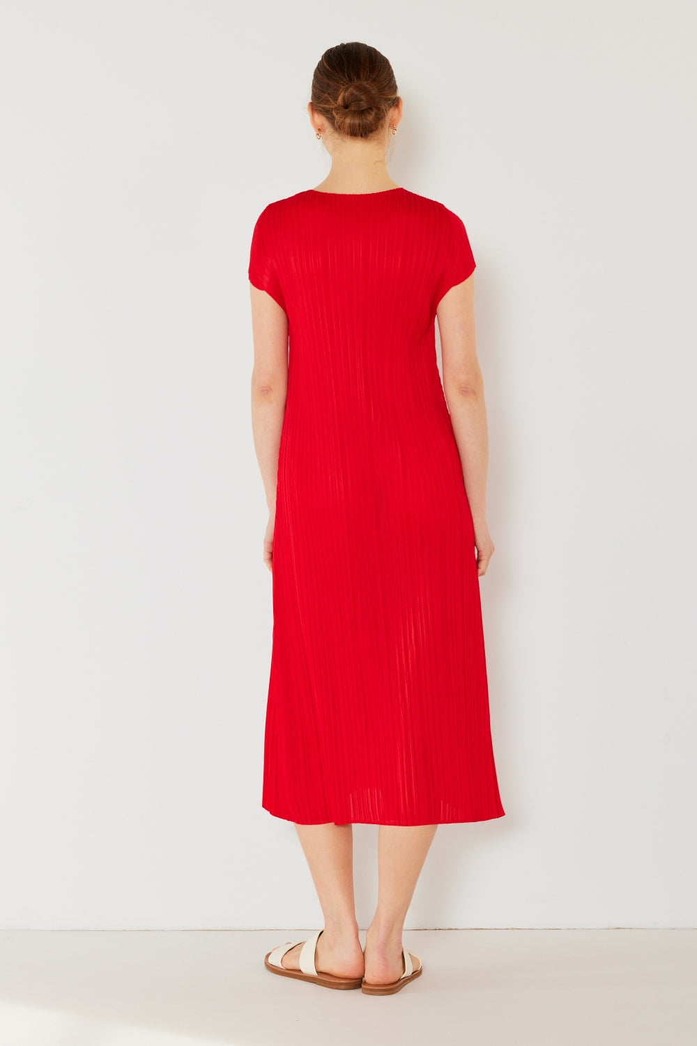Marina West Swim Pleated Cap Sleeve A-Line Dress 5507 | Gulf Resellers
