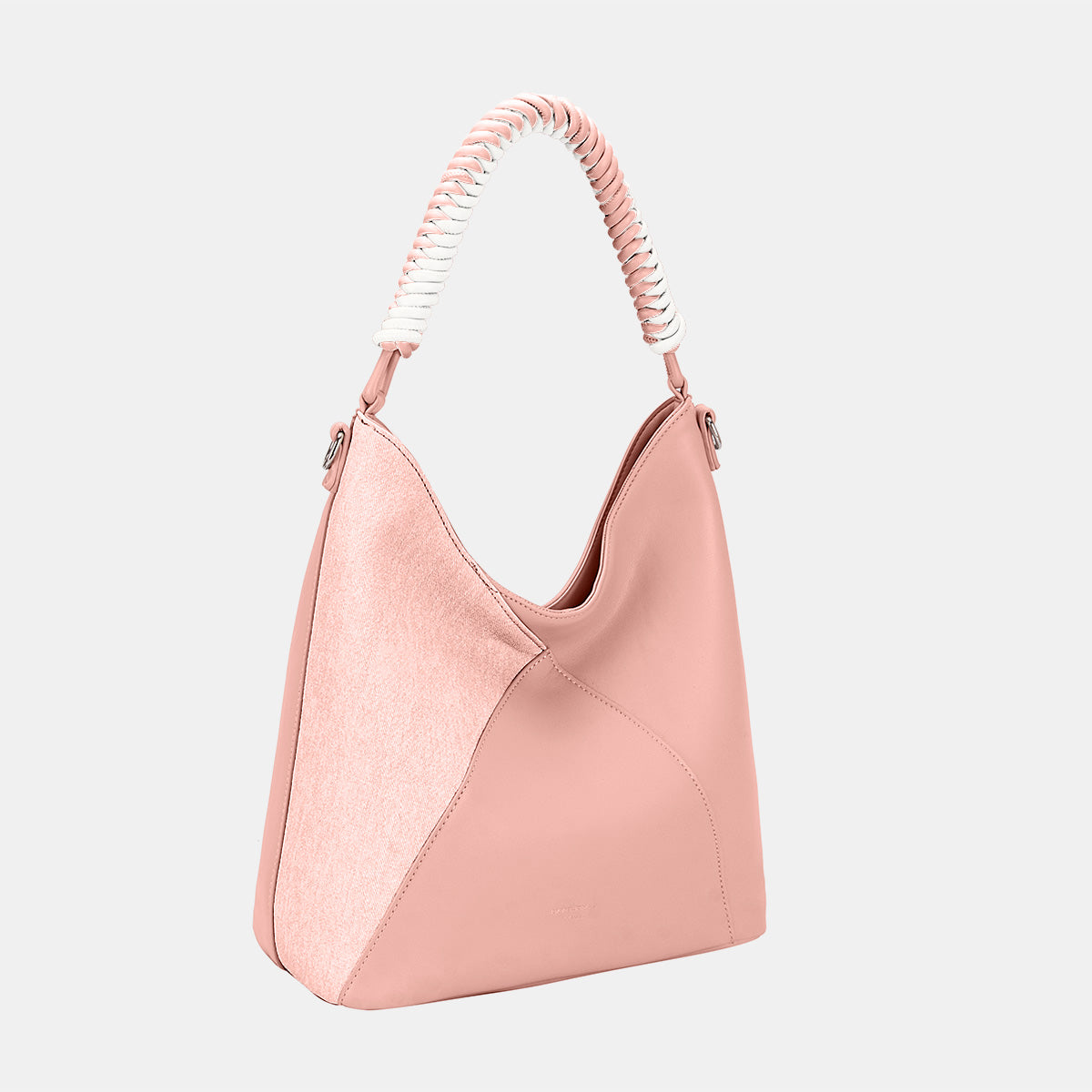 David Jones Woven Handle PU Leather Handbag 6585 | Gulf Resellers