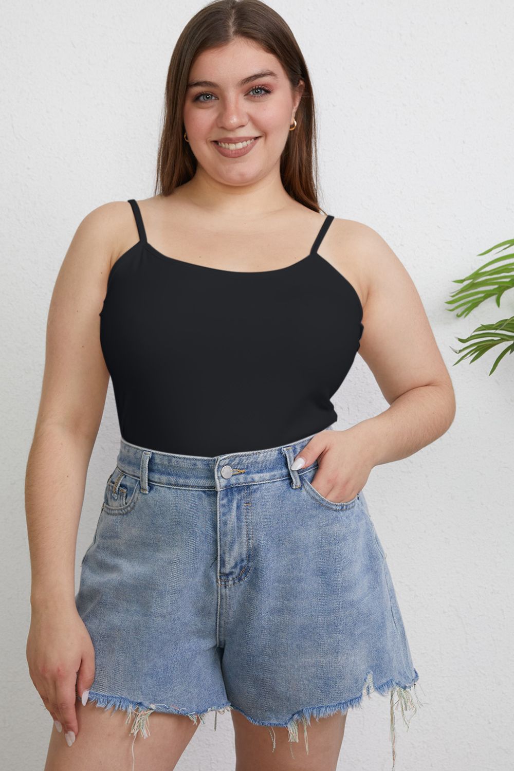 Basic Bae Full Size Round Neck Slim Cami 14930 | Gulf Resellers