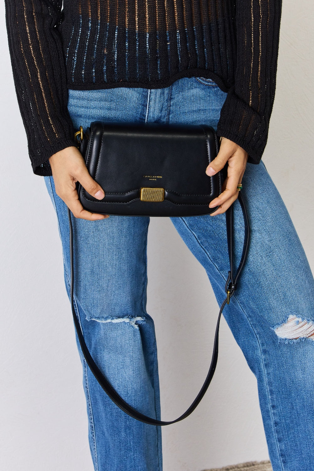 David Jones PU Leather Crossbody Bag | Gulf Resellers