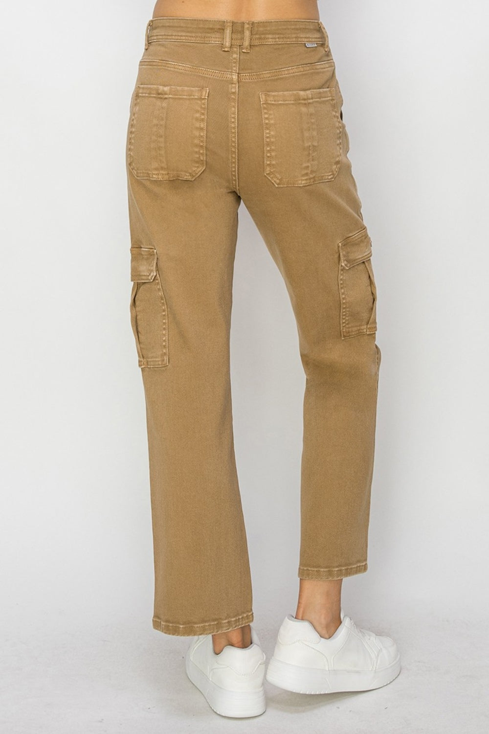 Risen Full Size High Rise Cargo Jeans 10650 | Gulf Resellers