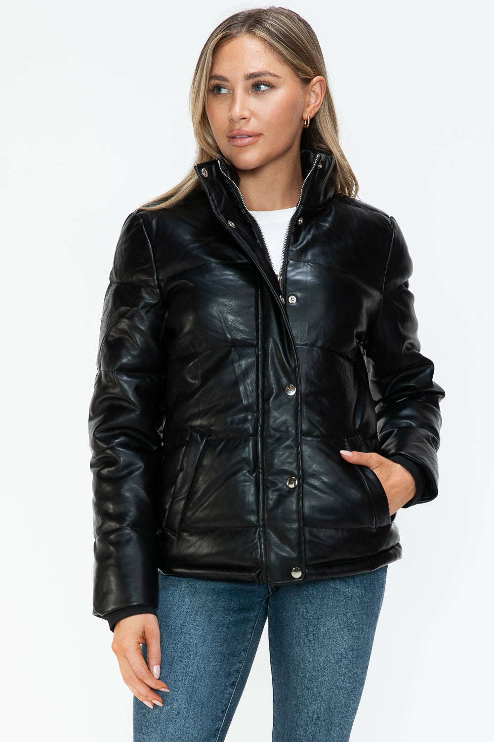 YMI Pocketed Zip Up Turtleneck Puffer Jacket 15189 | Gulf Resellers