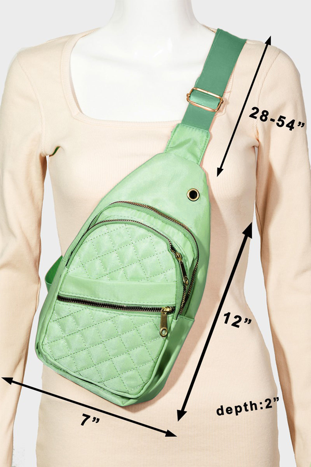 Fame Multi-Layer Zipper Crossbody Bag | Gulf Resellers