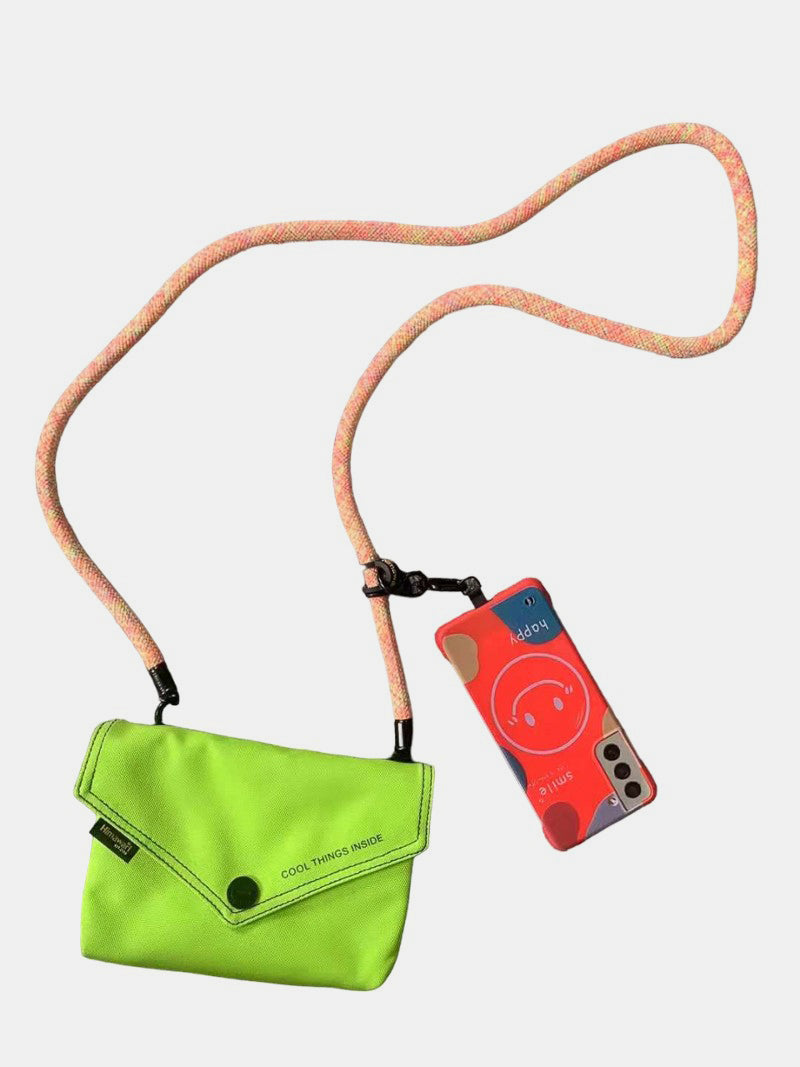 Himawari Solid Color Envelope Shape Crossbody Bag with Removable Strap 17436 | Gulf Resellers