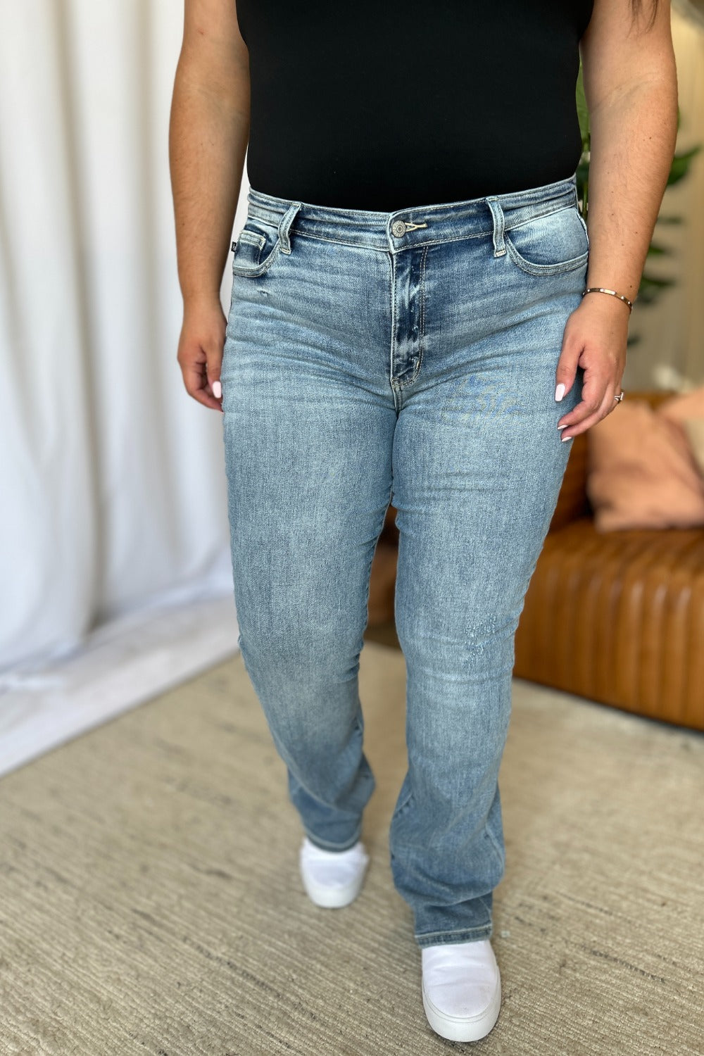 Judy Blue Full Size Medium Rise Bootcut Jeans 10707 | Gulf Resellers