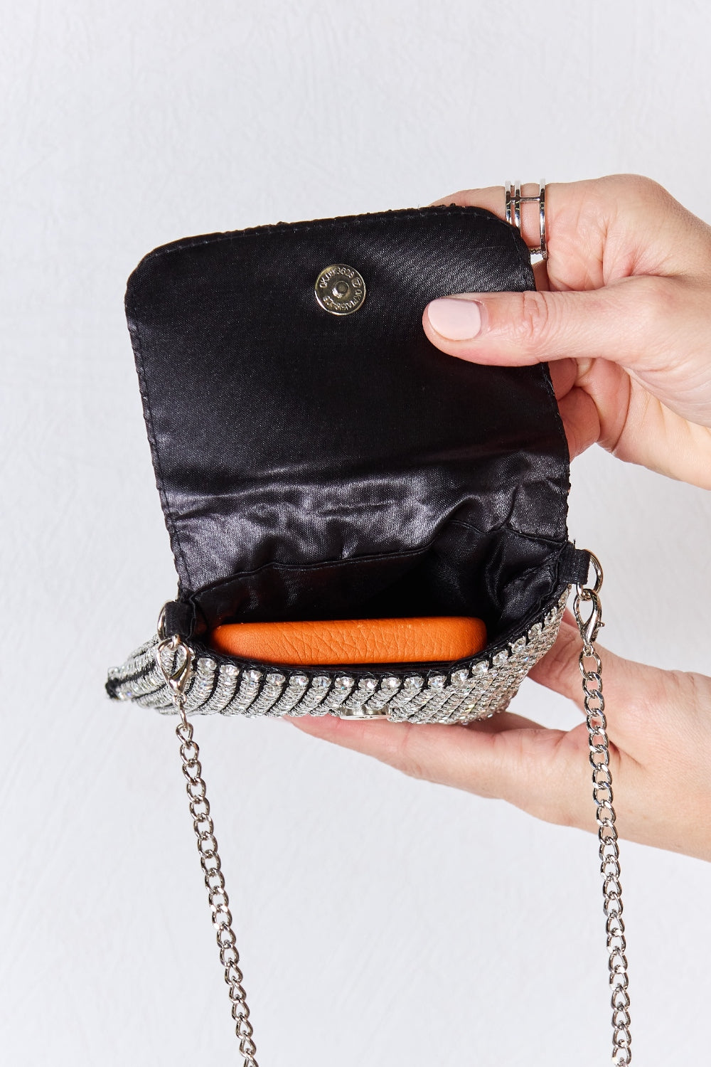 Forever Link Rhinestone Mini Crossbody Bag 4634 | Gulf Resellers