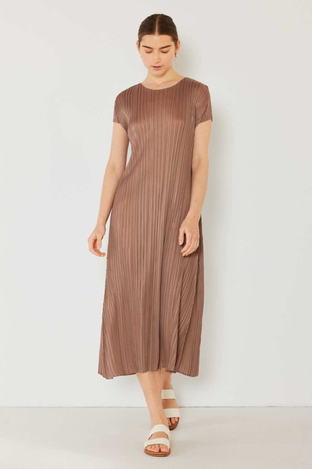 Marina West Swim Pleated Cap Sleeve A-Line Dress 5504 | Gulf Resellers