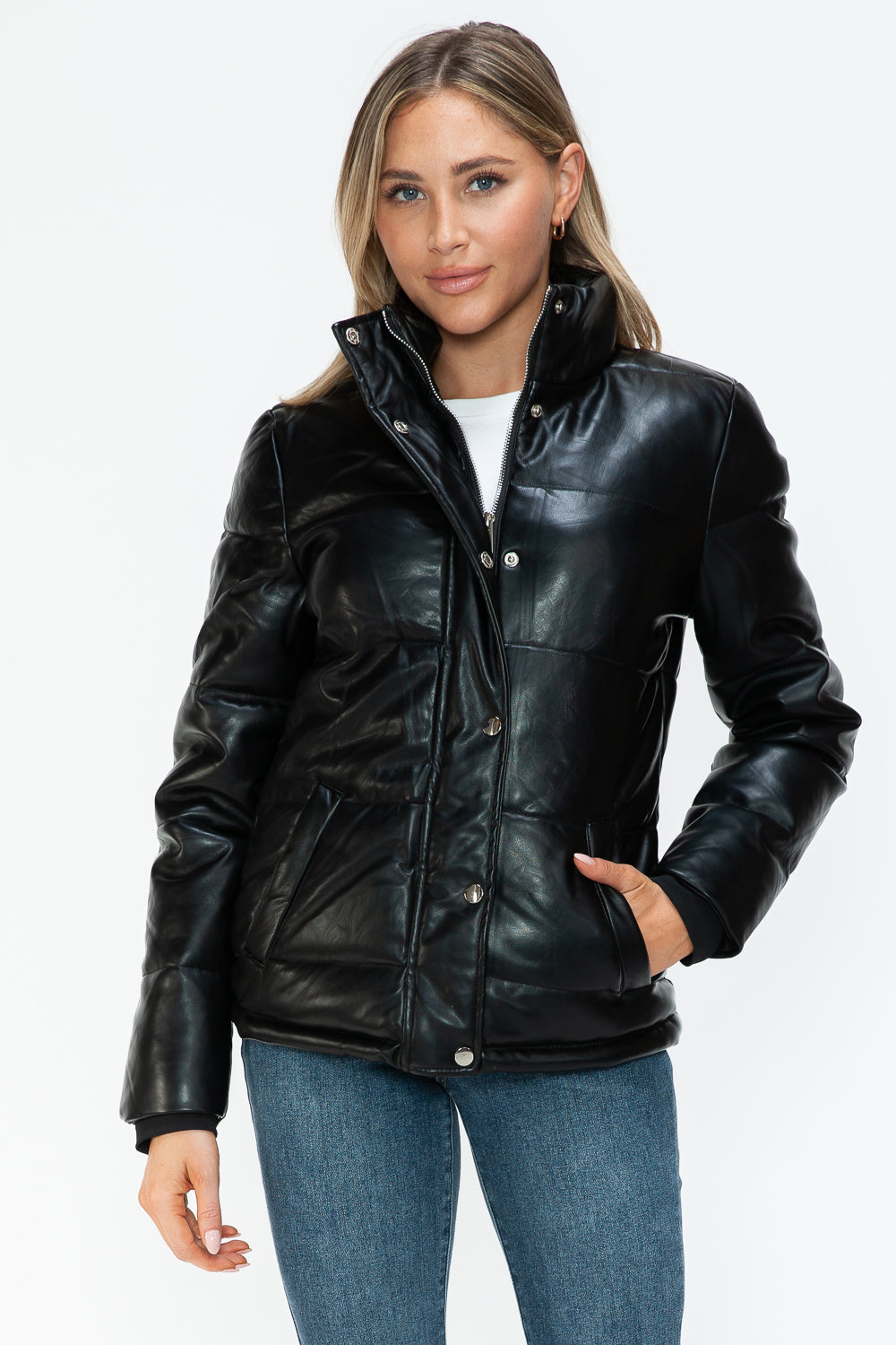 YMI Pocketed Zip Up Turtleneck Puffer Jacket 15188 | Gulf Resellers