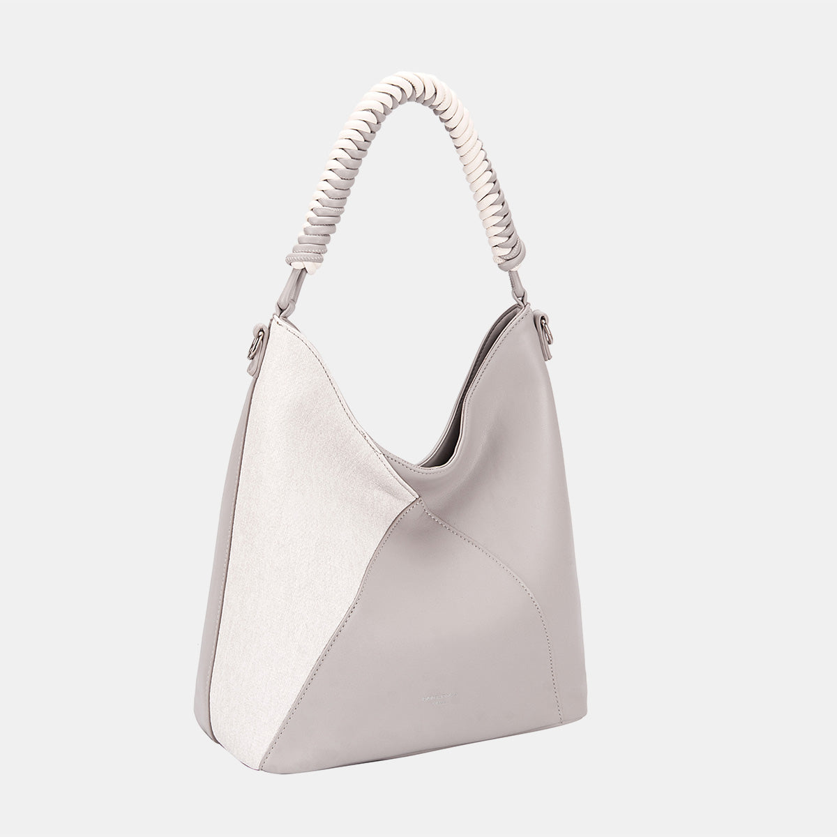 David Jones Woven Handle PU Leather Handbag 6579 | Gulf Resellers