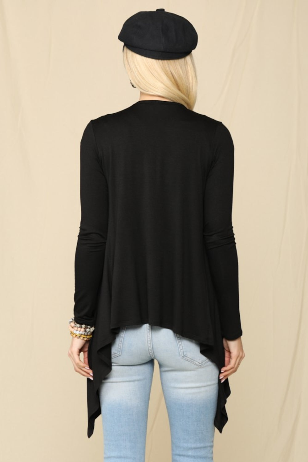 Celeste Full Size Open Front Knit Cardigan 10400 | Gulf Resellers